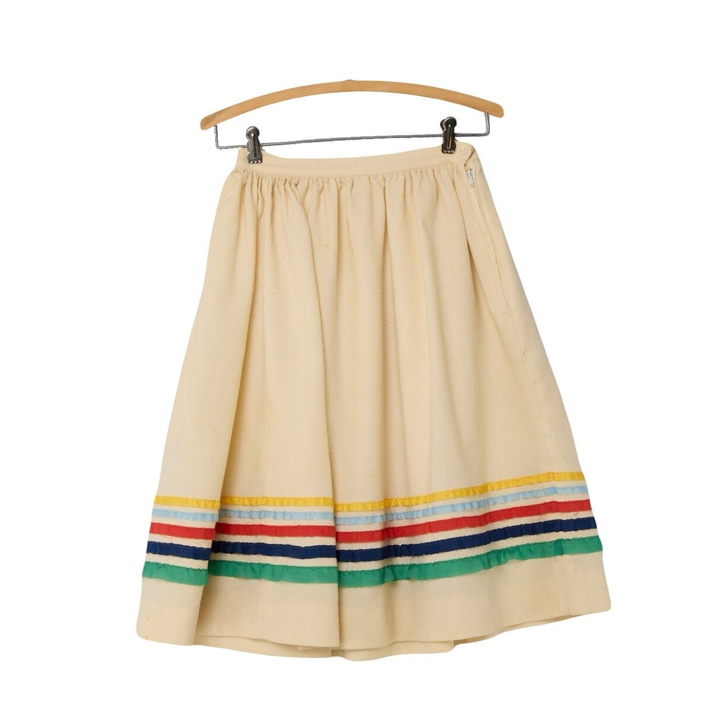 vintage 1950s striped skirt‎ XS/S